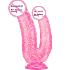 Double-headed Women's PVC Butt Plug With Suction Cup