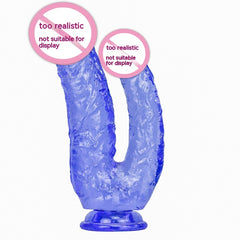 Double-headed Women's PVC Butt Plug With Suction Cup