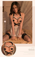 Erotic Lingerie Sexy Chest Hollowed Out Suit Uniform