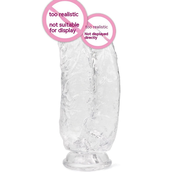 Double-headed Women's PVC Butt Plug With Suction Cup