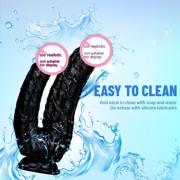 Double-headed Women's PVC Butt Plug With Suction Cup
