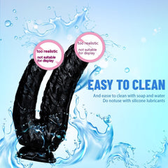 Double-headed Women's PVC Butt Plug With Suction Cup