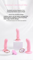 Wearable Simulation Itching Super Cool Love Women Dildo Leather Pants Supplies