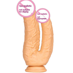 Double-headed Women's PVC Butt Plug With Suction Cup